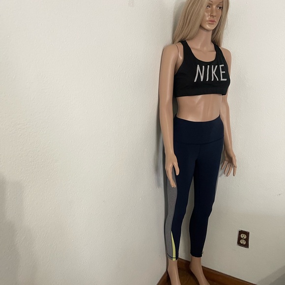 Lululemon Kick Serve Sweat Tight 25" -True Navy Heathered Slate / Sheer Lemon - Picture 9 of 15